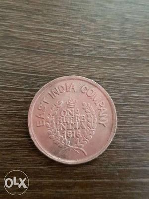 One Rupee India dated  (East India Company)