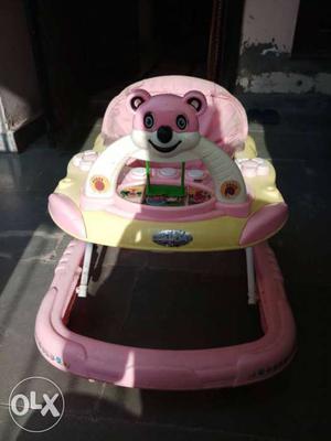 Panda baby walker pink in excellant condition new