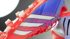 Pink And White Adidas Soccer Cleats