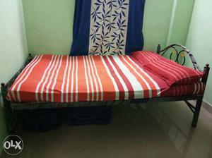 Queen size Metal Cot and customized Mattress