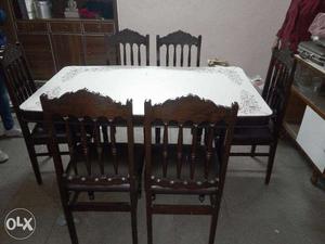 Six seater dining table for sale at chandigarh
