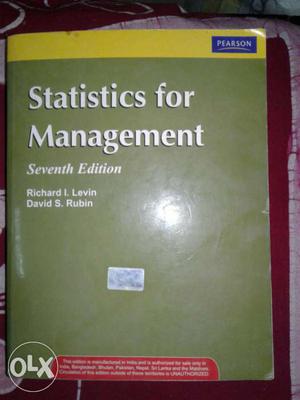 Statistics For Management Book