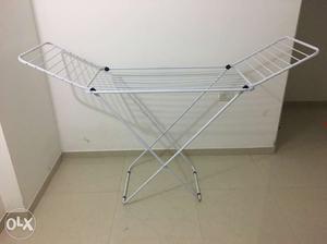 White Metal Clothes Airer