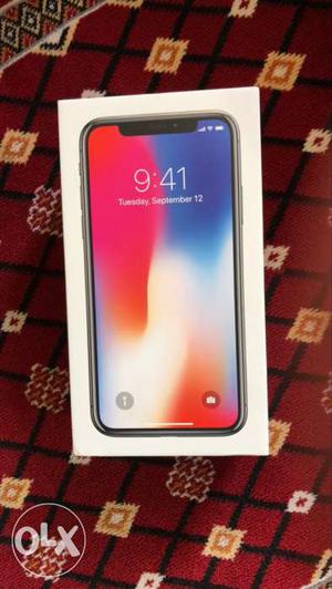 IPhone x 256 GB Space grey color with bill box