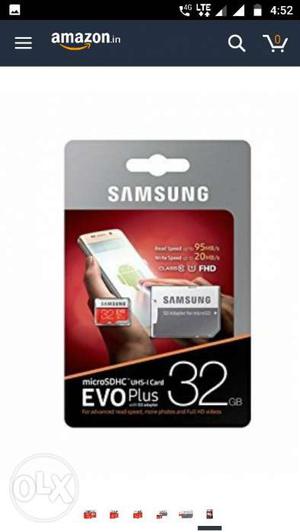 Memory card 32 gb 2-3 months old price fixed
