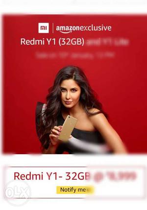 Redmi y1 32gb varient gold color seal pack. Just