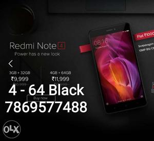 Xiaomi Redmi Note 4 black seal pack