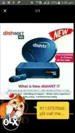 .066)dish Tv new HD cannection only 