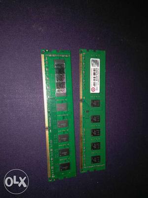2 * 4 gb ram. Install these to get a very snappy