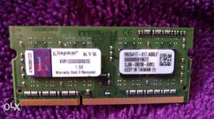 2 GB DDRMHz Kingston KVR SO-DIMM laptop RAM Stick