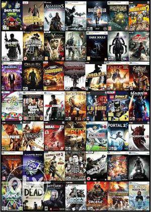 All types of Games pc xbox 360 & PS4 reach
