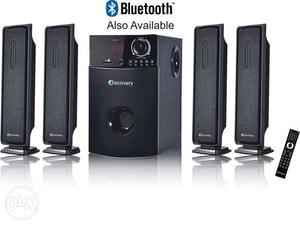 Black Discovery 4.1 Bluetooth Speaker System