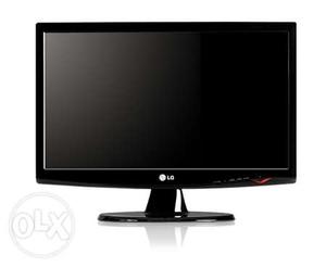 Black LG Flat Screen Monitor