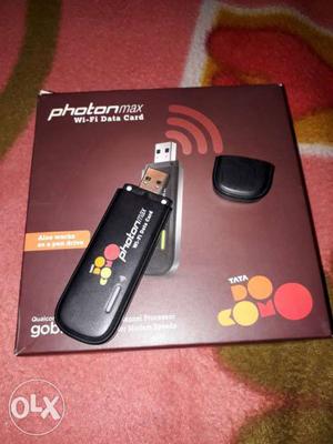 Black Photonmax Wi-Fi Data Card With Box