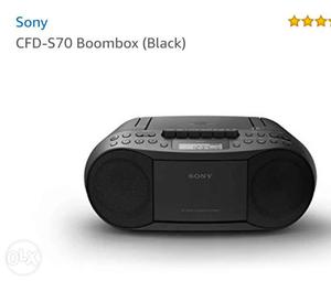 Black Sony CFD-S70 Boombox