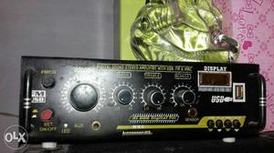 Black Stereo Amplifier
