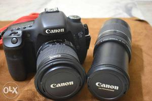 Canon 7 d with full kit contains with three