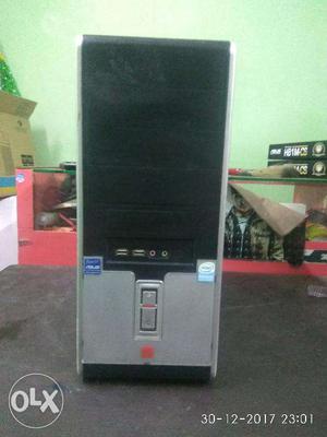 Core2duo cpu with 250 GB HDD 2 GB ram with
