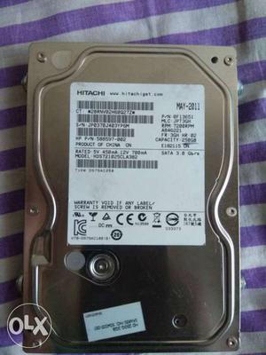 Desktop Hard disk 250 GB,working condition.  RPM, SATA