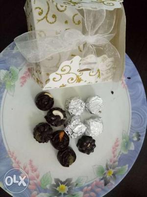 Home made chocolate 50rs for 6 ps.