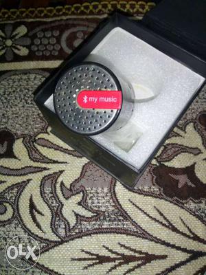 My Music Silver-colored Portable Speaker With Box