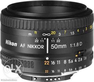 Nikon 50 mm f 1 8d lens 6 month old no
