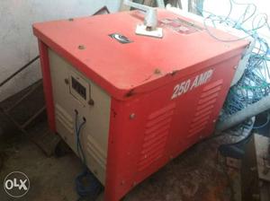 Red And Gray Metal Welding Machine