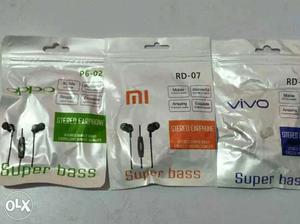 Several Brands Of Earbuds Packs
