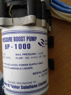 Aqugaurd booster pump with power adapter.