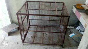 Black Steel Animal Pet Crate