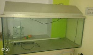 Fish tank 4feet with width of 2ft with wooden