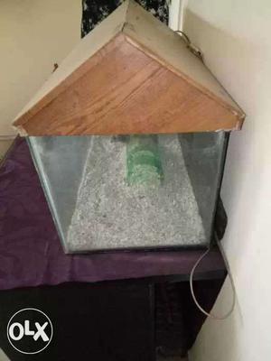 Fix price fish tank with cover and coral sand
