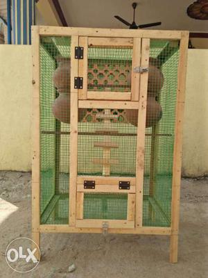 New homemade birds cage Dimension: height-3.2 ft,
