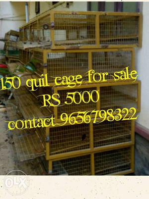 White Steel Quil Cage Lot
