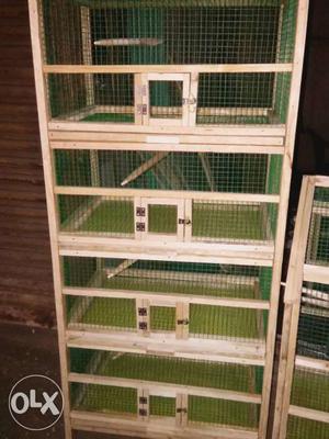 White Wooden Pet Crates