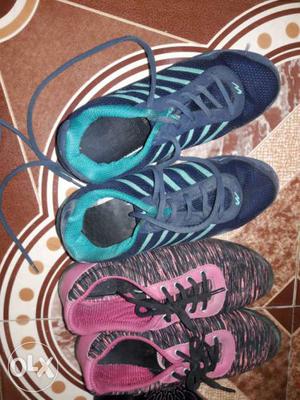 A pair of CAMPUS sports shoes and pink shoes for
