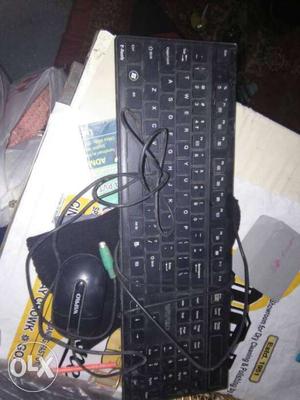 Black Corded Multimedia Keyboard; Optical Mouse