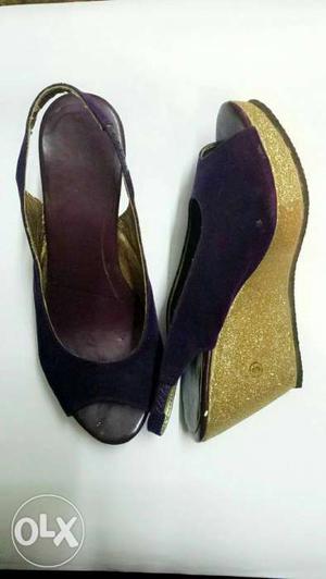 Brand new Purple Wedge Heels Size -  cm