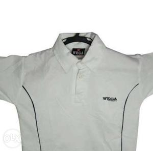 Brand new with tag Wega cricket white Jersey kit T-shirt