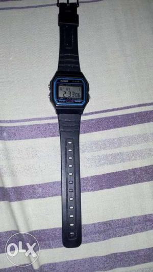 CASIO F-91W water resistant watch..made in Thailand
