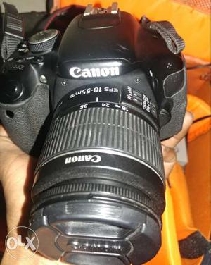Canon 600d with lens with 1extra battery charger