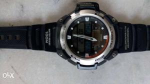 Casio watch, with world time, barometer,