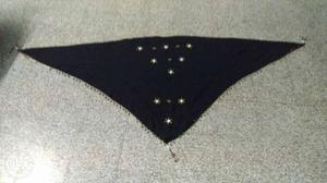 Foreign black fancy shawl in cheap rate