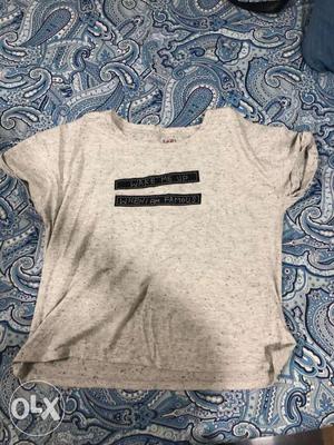 Gray Crew-neck Shirt