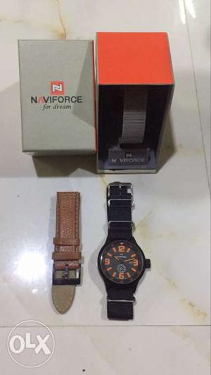 Naviforce Watch with date and day mention on the