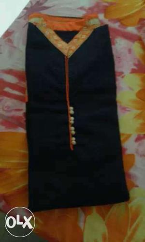 Orange And Blue Traditional Suit
