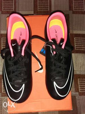 Pair Of Black Nike Cleats Withbox