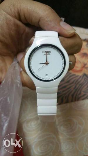 Rado white watch unused