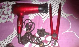 Red Hair Straightener Iron