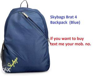 Skybags Brat 4 Backpack (Blue)